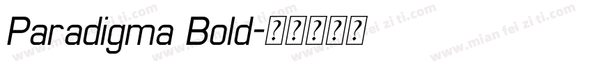 Paradigma Bold字体转换